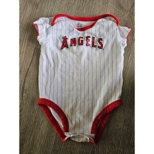 Angels baseball bodysuit onsie girl 18m MLB